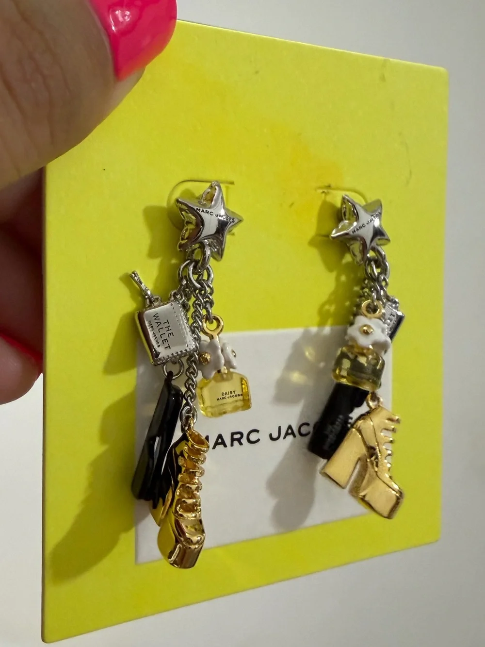 Marc Jacobs Multi-Charm Star Drop Earrings
